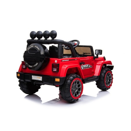 Auto Elettrica per Bambini Fuoristrada Adventure 12V MP3 Led Telecomando Sedili in Pelle Ruote in Gomma Rossa|Toys Car