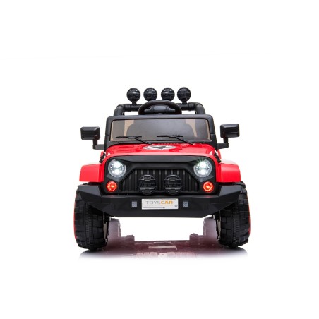 Auto Elettrica per Bambini Fuoristrada Adventure 12V MP3 Led Telecomando Sedili in Pelle Ruote in Gomma Rossa|Toys Car