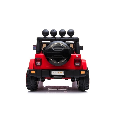 Auto Elettrica per Bambini Fuoristrada Adventure 12V MP3 Led Telecomando Sedili in Pelle Ruote in Gomma Rossa|Toys Car