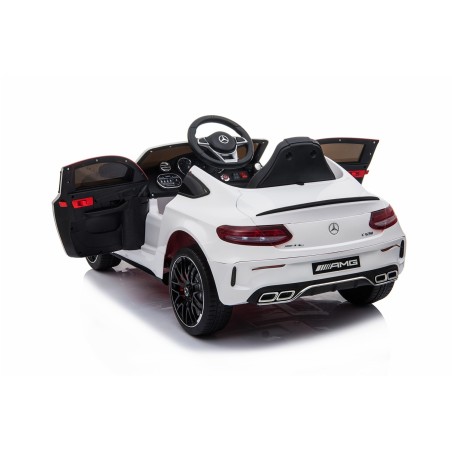 Auto Elettrica per Bambini 12V Mercedes C63 AMG Porte Apribili con telecomando|Toys Car