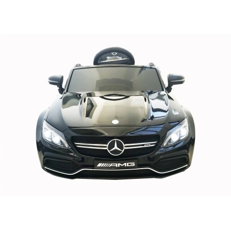 Auto Elettrica per Bambini 12V Mercedes C63 AMG Nera Porte Apribili con telecomando|Toys Car
