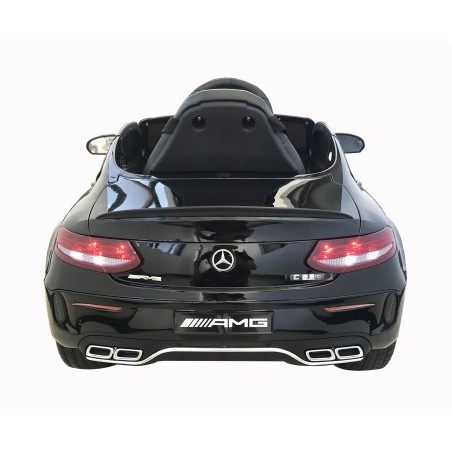 Auto Elettrica per Bambini 12V Mercedes C63 AMG Nera Porte Apribili con telecomando|Toys Car