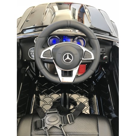 Auto Elettrica per Bambini 12V Mercedes C63 AMG Nera Porte Apribili con telecomando|Toys Car
