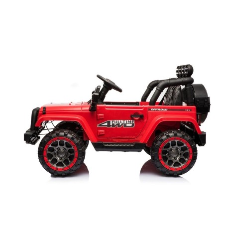Auto Elettrica per Bambini Fuoristrada Adventure 12V MP3 Led Telecomando Sedili in Pelle Ruote in Gomma Rossa|Toys Car