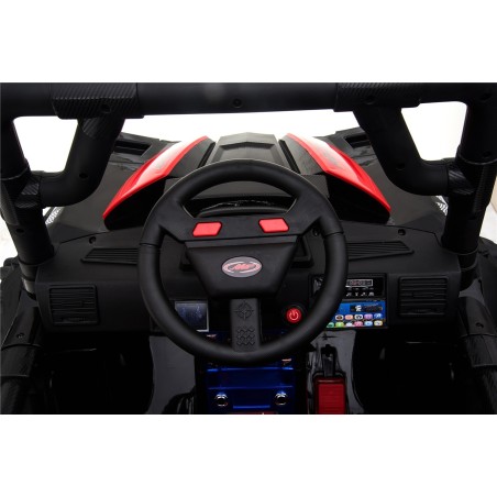Auto Macchina Elettrica Fuoristrada Racing 2 Posti 12V per Bambini porte apribili Con telecomando (Blue)|Toys Car