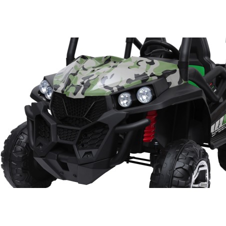 Auto Macchina Elettrica New Polar 24V Militare per Bambini 2 Posti Full Optional Sedile Regolabile E telecomando Tappetini|Toys Car