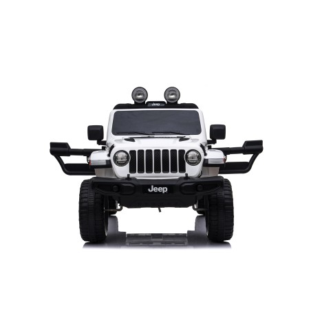 Auto Macchina Elettrica Jeep Wrangler Rubicon 12V per Bambini porte apribili Con telecomando Full accessori (Bianca)|Toys Car