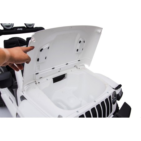 Auto Macchina Elettrica Jeep Wrangler Rubicon 12V per Bambini porte apribili Con telecomando Full accessori (Bianca)|Toys Car