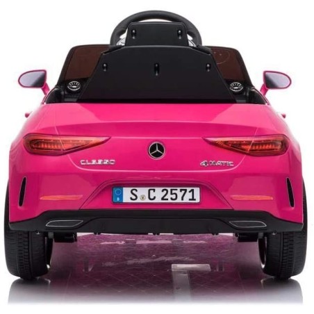 Auto Macchina Elettrica per Bambini 12V Mercedes CLS 350 AMG ROSA con Sedile in Pelle Telecomando 2.4 GHz Porte Apribili e MP3|Toys Car