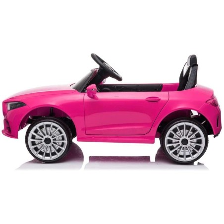 Auto Macchina Elettrica per Bambini 12V Mercedes CLS 350 AMG ROSA con Sedile in Pelle Telecomando 2.4 GHz Porte Apribili e MP3|Toys Car
