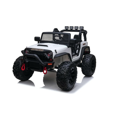 Auto Macchina Elettrica Fuoristrada Big Adventure 24V per Bambini 2 Posti RUOTE IN GOMMA Full Optional sedile in pelle|Toys Car