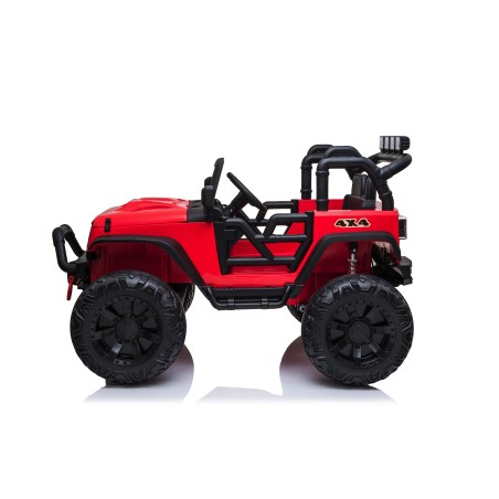 Auto Macchina Elettrica Fuoristrada Big Adventure 24V Rossa per Bambini 2 Posti Full Optional sedile in pelle telecomando porte|Toys Car