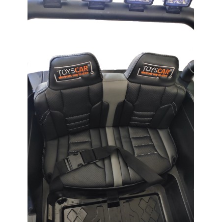 Auto Macchina Elettrica Fuoristrada Big Adventure 24V Nera per Bambini 2 Posti RUOTE IN GOMMA Full Optional sedile in pelle tele|Toys Car
