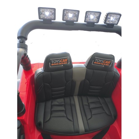 Auto Macchina Elettrica Fuoristrada Big Adventure 24V Rossa per Bambini 2 Posti Full Optional sedile in pelle telecomando porte|Toys Car
