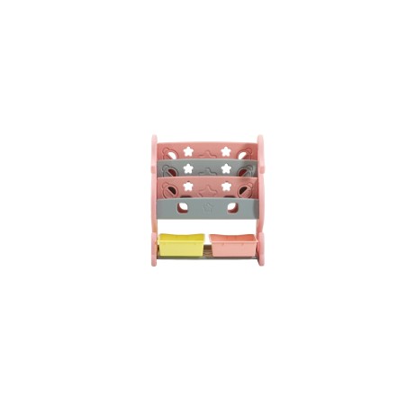 Scaffale per Giocattoli Portagiochi Mobiletto Multi Ripiano per Bambini con ceste H88 x L77x P36|Toys Car