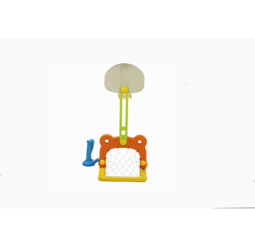 Set Canestro Da basket 3 in 1 con porta Da Calcio centro Attività alezza regolabile|Toys Car