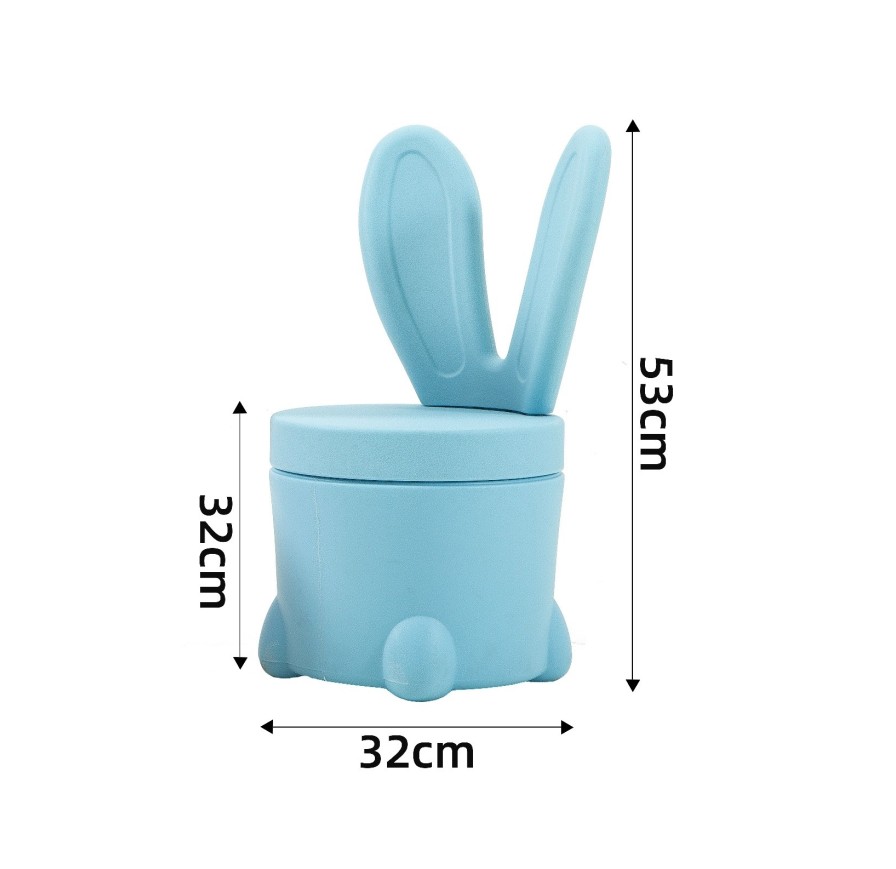 Sedia Portagiochi Bunny per Bambini Mobiletto 2 in 1 misure H53 x L32 x P32|Toys Car