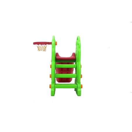 Scivolo Per bambini Esterni Interno Giardino Con Basket Multifunzione H110 X L170 X L85 Orsetti Alta Resistenza Eco-Friendly|Toys Car