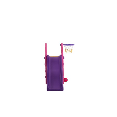Scivolo Per bambini Esterni Interno Giardino Con Basket Multifunzione H114 X L159 X L77 BabyPink Alta Resistenza Eco-Friendly|Toys Car