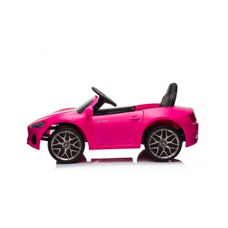 Macchina Elettrica per Bambini 12V Maserati GranCabrio Rosa con sedile in pelle Telecomando Porte apribili Led e suoni Mp3|Toys Car