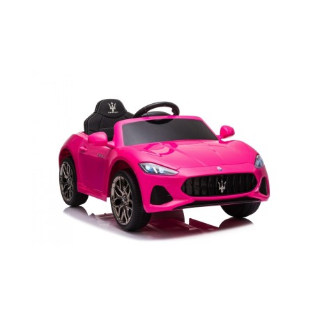 Macchina Elettrica per Bambini 12V Maserati GranCabrio Rosa con sedile in pelle Telecomando Porte apribili Led e suoni Mp3|Toys Car