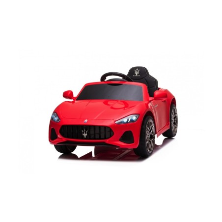 Macchina Elettrica per Bambini 12V Maserati GranCabrio Rossa con sedile in pelle Telecomando Porte apribili Led e suoni Mp3|Toys Car