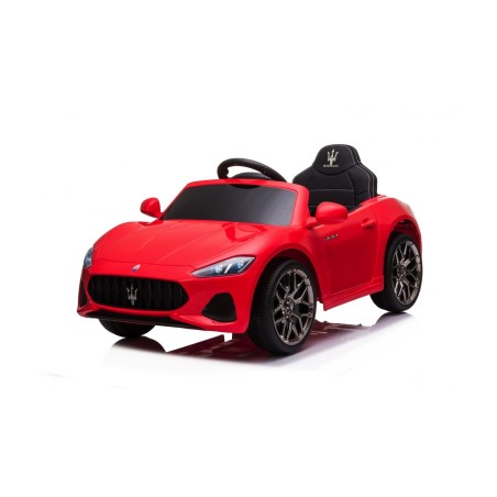 Macchina Elettrica per Bambini 12V Maserati GranCabrio Rossa con sedile in pelle Telecomando Porte apribili Led e suoni Mp3|Toys Car