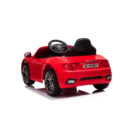 Macchina Elettrica per Bambini 12V Maserati GranCabrio Rossa con sedile in pelle Telecomando Porte apribili Led e suoni Mp3|Toys Car