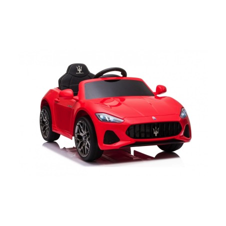 Macchina Elettrica per Bambini 12V Maserati GranCabrio Rossa con sedile in pelle Telecomando Porte apribili Led e suoni Mp3|Toys Car