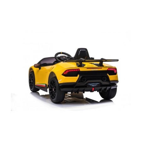 Auto Macchina Elettrica per Bambini 12V Lamborghini Huracán Gialla con Telecomando Porte apribili Led e suoni Mp3|Toys Car