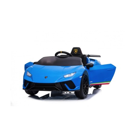 Auto Macchina Elettrica per Bambini 12V Lamborghini Huracán Blue con Telecomando Porte apribili Led e suoni Mp3|Toys Car
