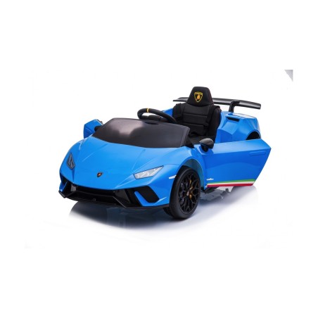 Auto Macchina Elettrica per Bambini 12V Lamborghini Huracán Blue con Telecomando Porte apribili Led e suoni Mp3|Toys Car