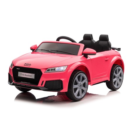 Auto Macchina Elettrica per Bambini 12V Audi TT RS 6 Sedile Pelle con Telecomando Rosa|Toys Car