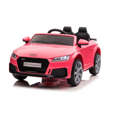 Auto Macchina Elettrica per Bambini 12V Audi TT RS 6 Sedile Pelle con Telecomando Rosa|Toys Car