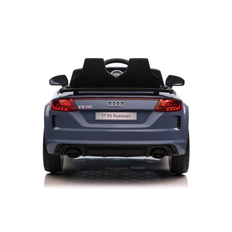 Auto Macchina Elettrica per Bambini 12V Audi TT RS 6 Sedile Pelle con Telecomando Grigio Blue|Toys Car