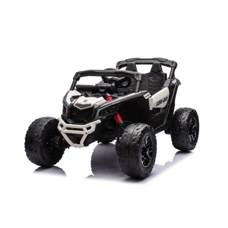 Auto Macchina Elettrica per Bambini 24V UTV CAN AM MAVERICK Telecomando 2 Motori da 200W Porte Apribili Bianca|Toys Car