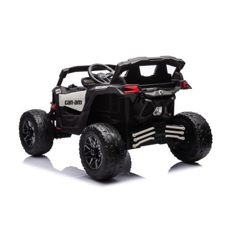 Auto Macchina Elettrica per Bambini 24V UTV CAN AM MAVERICK Telecomando 2 Motori da 200W Porte Apribili Bianca|Toys Car