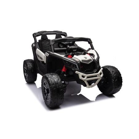 Auto Macchina Elettrica per Bambini 24V UTV CAN AM MAVERICK Telecomando 2 Motori da 200W Porte Apribili Bianca|Toys Car