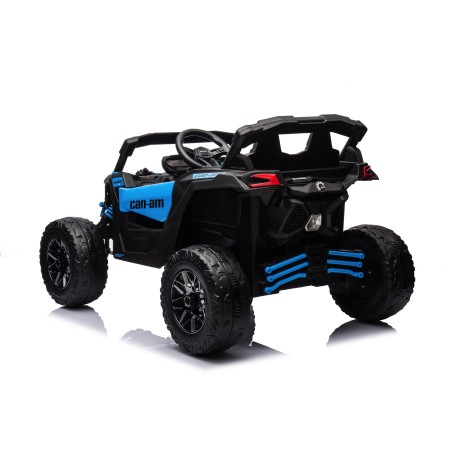 Auto Macchina Elettrica per Bambini 24V UTV CAN AM MAVERICK Telecomando 2 Motori da 200W Porte Apribili Blue|Toys Car
