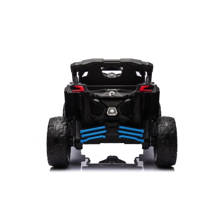 Auto Macchina Elettrica per Bambini 24V UTV CAN AM MAVERICK Telecomando 2 Motori da 200W Porte Apribili Blue|Toys Car