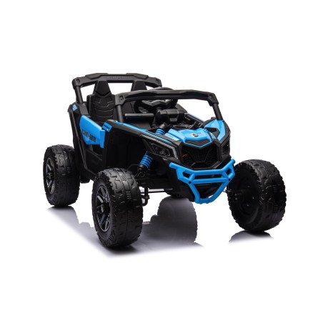 Auto Macchina Elettrica per Bambini 24V UTV CAN AM MAVERICK Telecomando 2 Motori da 200W Porte Apribili Blue|Toys Car