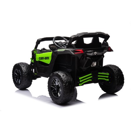 Auto Macchina Elettrica per Bambini 24V UTV CAN AM MAVERICK Telecomando 2 Motori da 200W Porte Apribili Verde|Toys Car