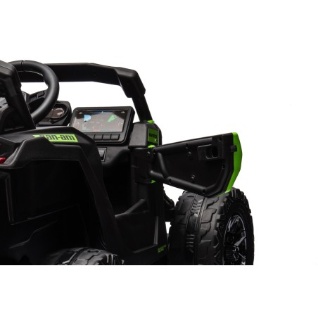 Auto Macchina Elettrica per Bambini 24V UTV CAN AM MAVERICK Telecomando 2 Motori da 200W Porte Apribili Verde|Toys Car