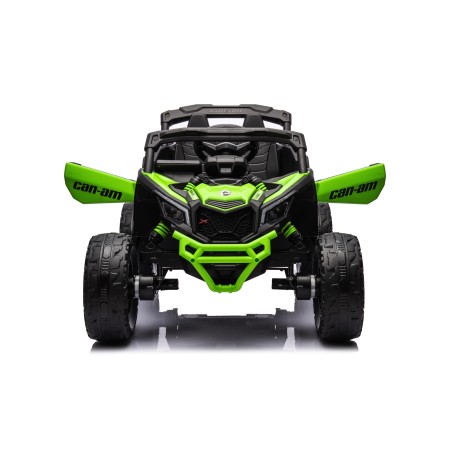 Auto Macchina Elettrica per Bambini 24V UTV CAN AM MAVERICK Telecomando 2 Motori da 200W Porte Apribili Verde|Toys Car