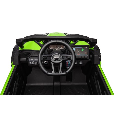 Auto Macchina Elettrica per Bambini 24V UTV CAN AM MAVERICK Telecomando 2 Motori da 200W Porte Apribili Verde|Toys Car