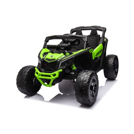 Auto Macchina Elettrica per Bambini 24V UTV CAN AM MAVERICK Telecomando 2 Motori da 200W Porte Apribili Verde|Toys Car
