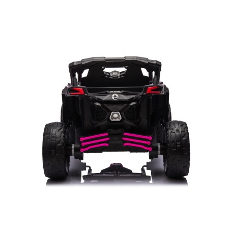 Auto Macchina Elettrica per Bambini 24V UTV CAN AM MAVERICK Telecomando 2 Motori da 200W Porte Apribili Fucsia|Toys Car