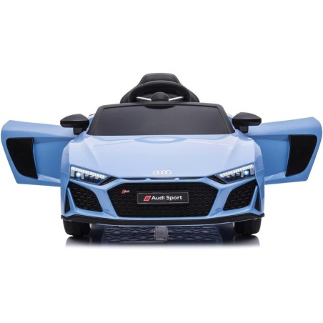 Auto Macchina Elettrica 12V NEW Audi R8 Spyder per Bambini Led MP3 con Telecomando Sedile in pelle Blue|Toys Car