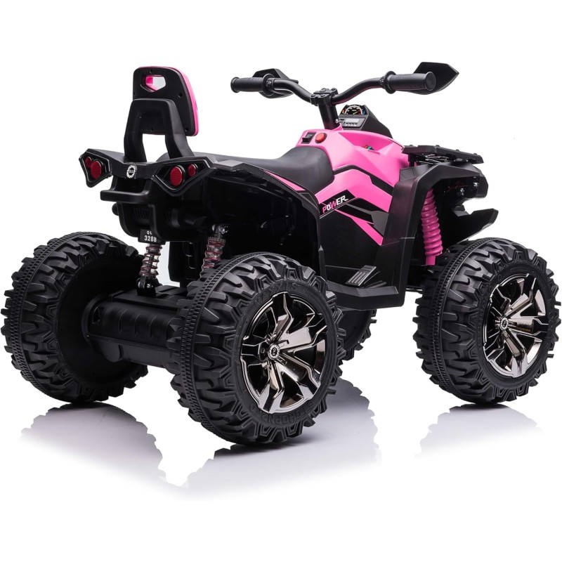 Super Quad Elettrico per Bambini OFF ROAD 12V ATV off-Road 4 x 4 Motori 12v Full Optional Batteria Potenziata 14AH Sospensioni (|Toys Car