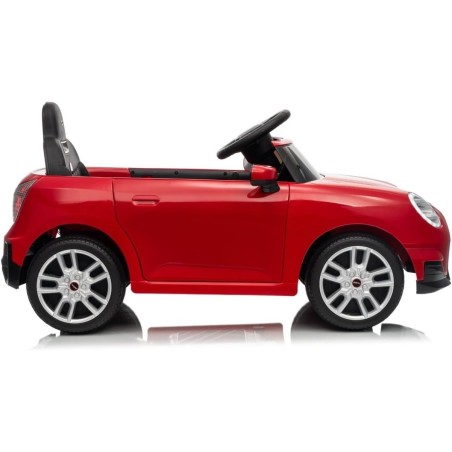 Auto Elettrica per Bambini Mini Cooper S Cabrio 12V Full Optional Sedile in Pelle Porte Apribili Telecomando Tappetino (Rossa)|Toys Car